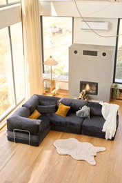 Atelier Del Sofa Kanyon Sofá-Cama Esquinero Marrón